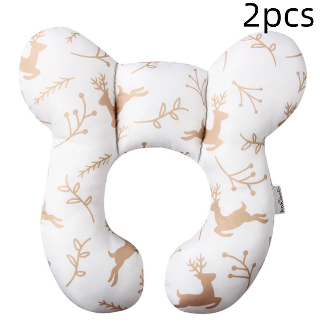 Infant Pillow Baby Bed U-Shaped Safety Seat Neck Guard Fixed Stereotyped Stroller Pillow