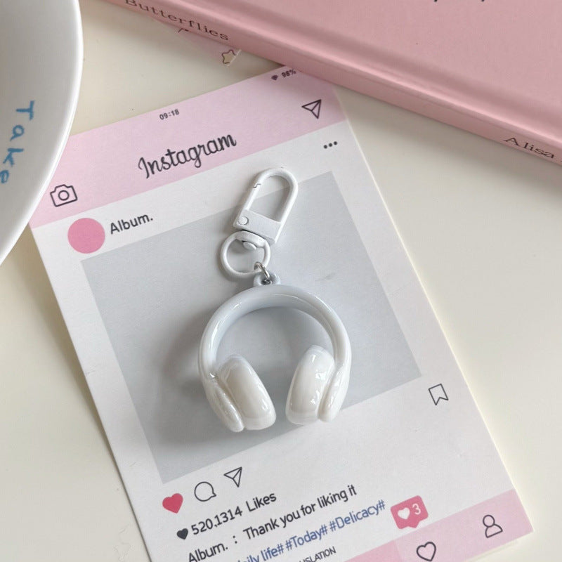 Personalized Small Earphone Pendant Mobile Phone Charm Keychain