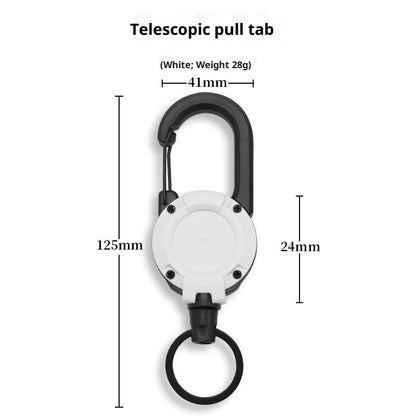Lure Retractable Buckle Accessories Anti-lost Connecting Rope For Fishing Rod Can Buckle