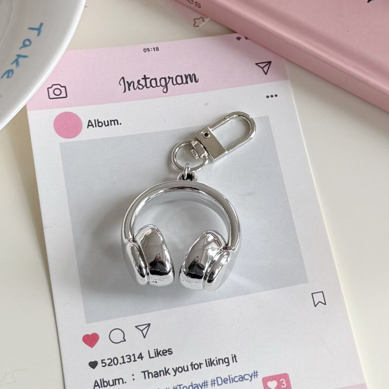 Personalized Small Earphone Pendant Mobile Phone Charm Keychain