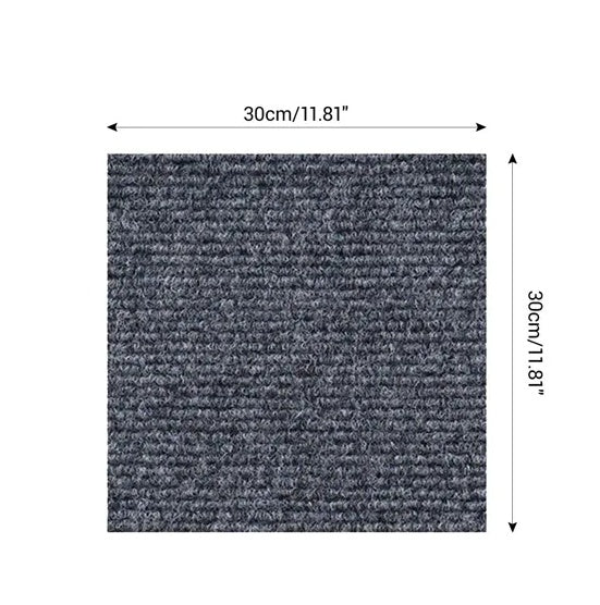 Self Adhesive 12 Carpet Tiles Peel And Stick Floor Plank Mat Non-Slip