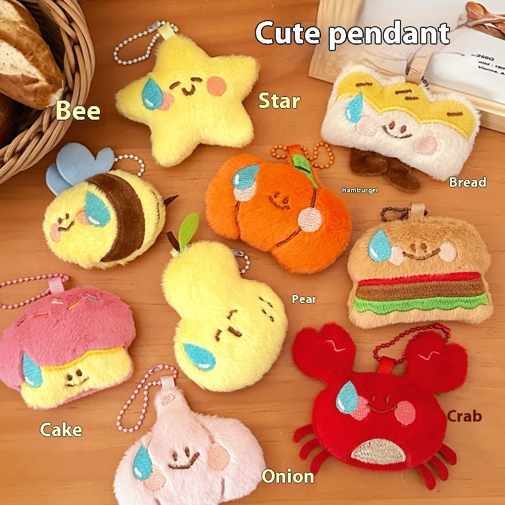 New Cute Vegetable Doll Plush Key Chain