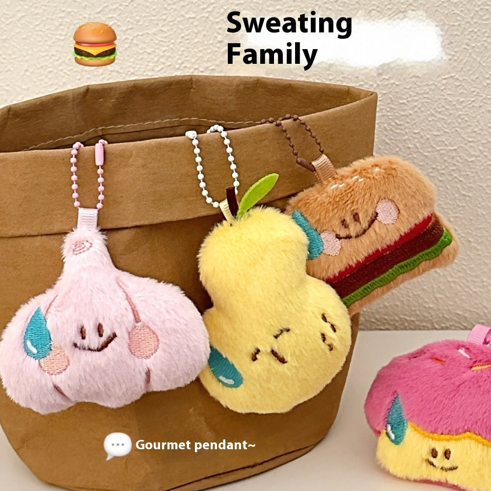New Cute Vegetable Doll Plush Key Chain
