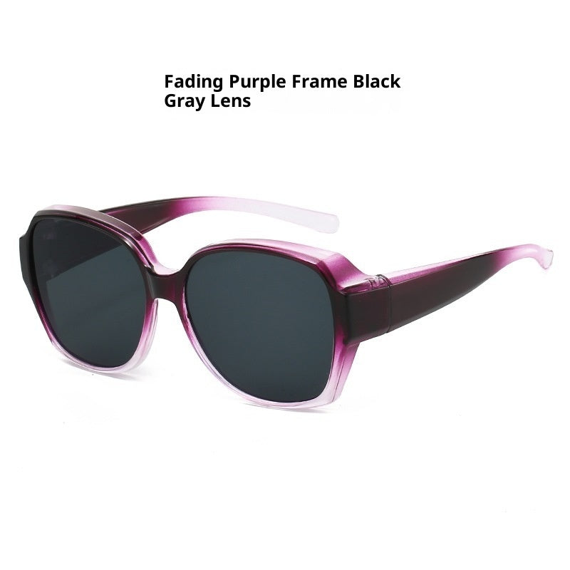 Large Rim Myopia Set Clip Polarized Sun Glasses UV Protection Driving